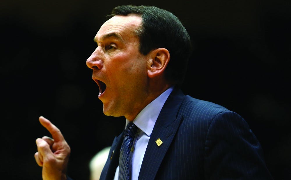 Head coach Mike Krzyzewski will go for his 1,000th career victory Sunday in Madison Square Garden against St. John’s.