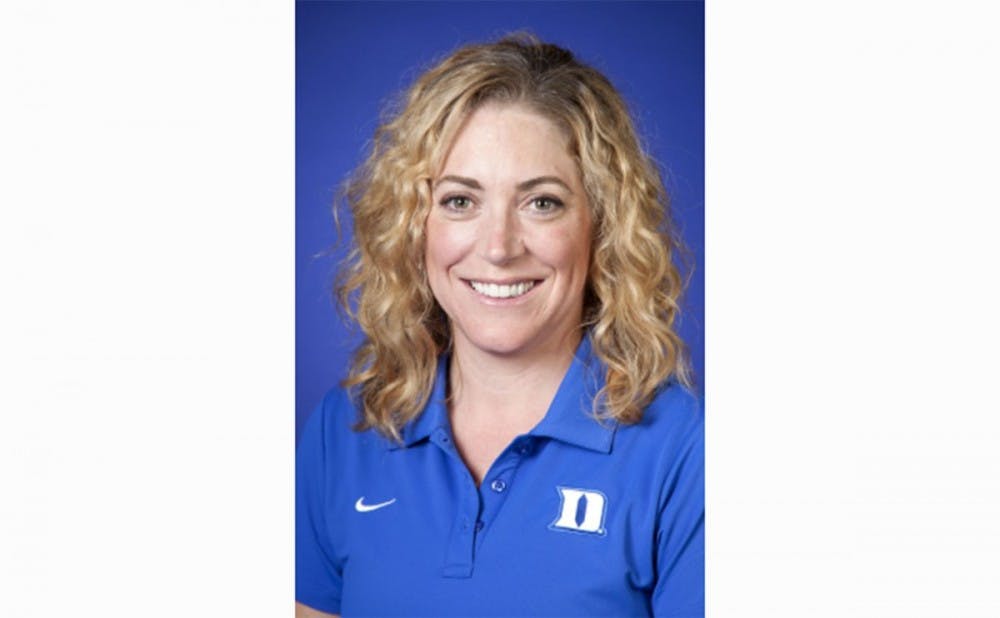 <p>Head coach Christine Engel resigned Tuesday after joining the Duke coaching staff in August 2014.</p>