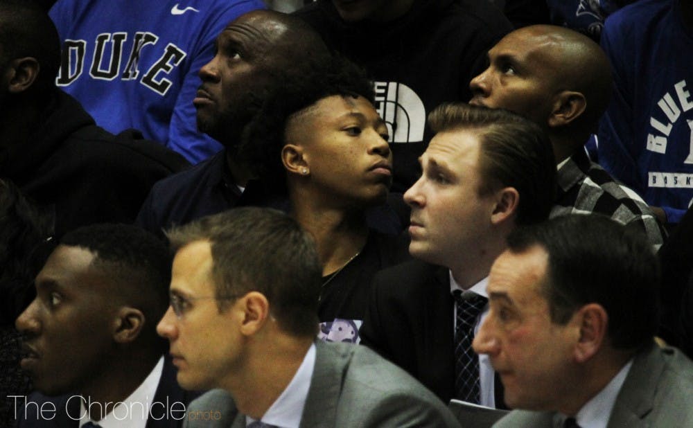 Boogie Ellis visited Duke for its exhibition matchup against Ferris State two weeks ago.
