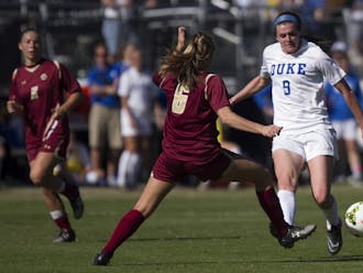 As a senior leader on a youthful squad, forward Kelly Cobb will be counted on heavily as the Blue Devils look to keep their postseason hopes alive Friday night at Florida State. | Carolyn Chang