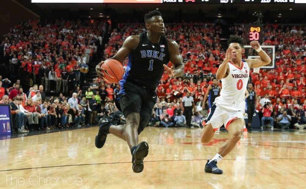 It's been more than two weeks since Zion Williamson sprained his knee against North Carolina, but the freshman still leads Duke in rebounds and is the favorite to win National Player of the Year honors.
