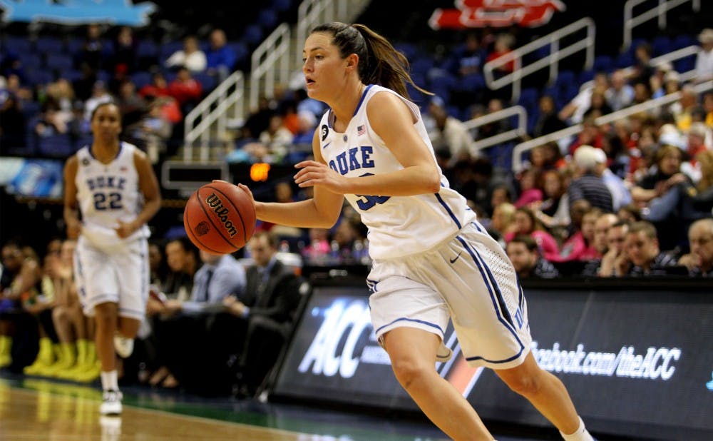Former Duke forward Haley Peters signed a training camp contract with the WNBA’s Washington Mystics after going undrafted.