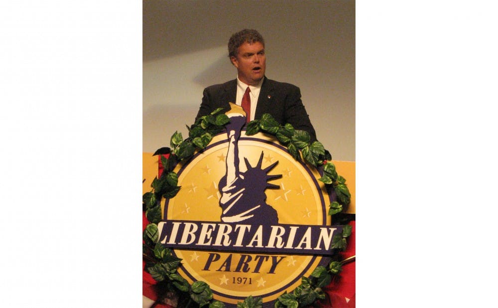 <p>Michael Munger gave the&nbsp;keynote speech at the 2008 Libertarian National Convention in Colorado.</p>