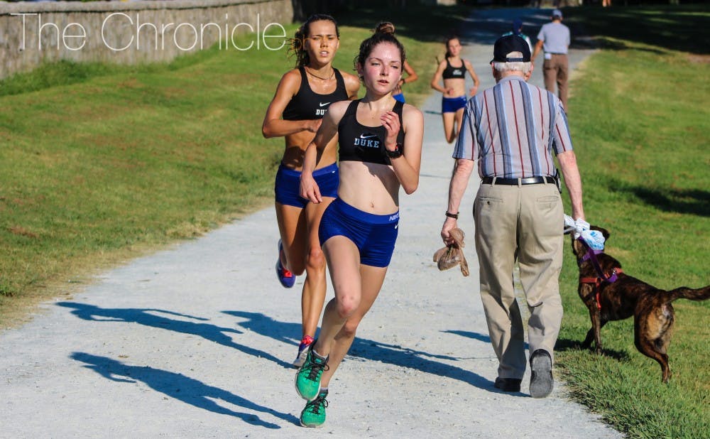 <p>Gabrielle Richichi finished fourth overall to lead the Blue Devils to their first win of the season with the ACC championship just two weeks away.&nbsp;</p>