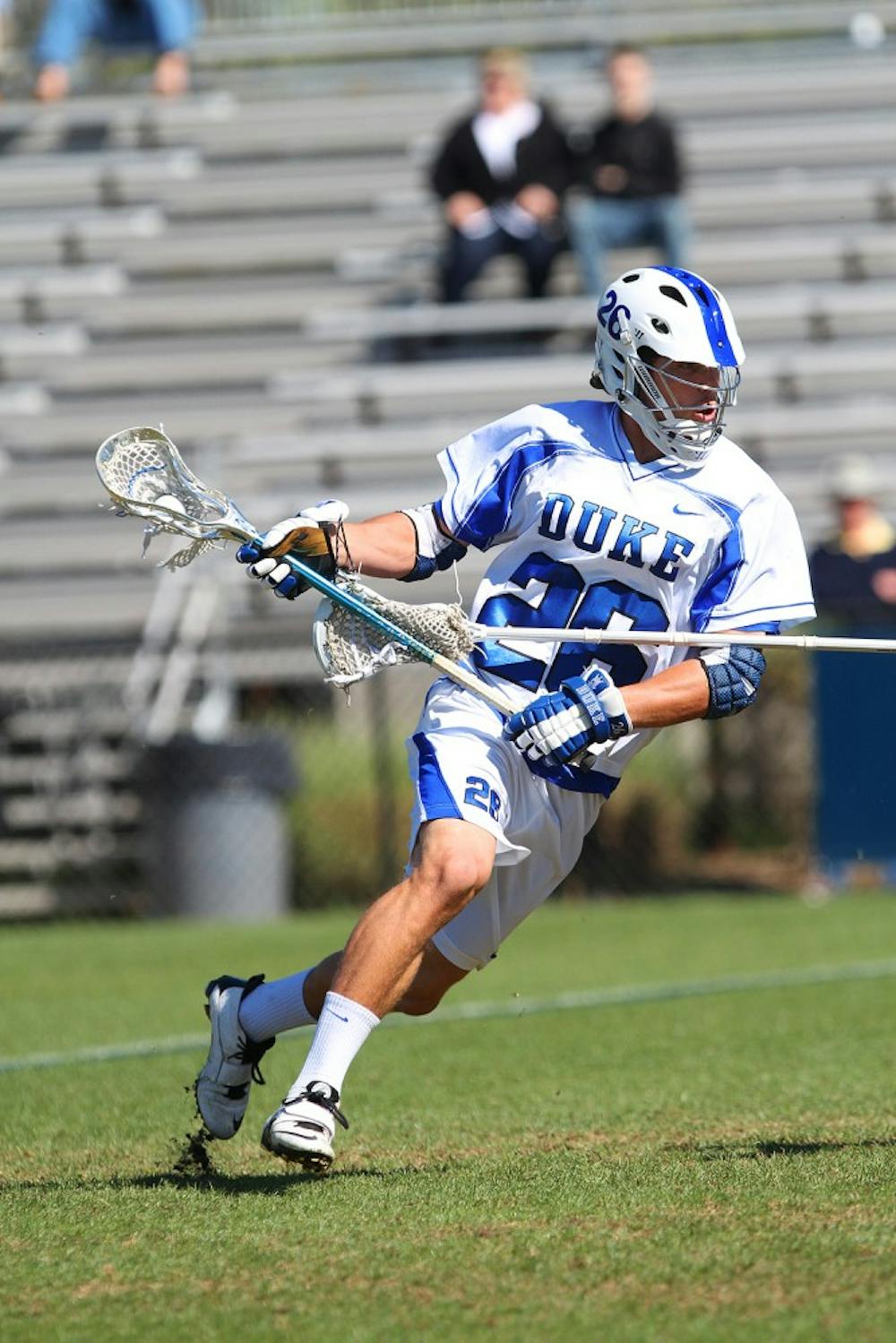 Robert Rotanz helped the Blue Devils past Syracuse with four goals.