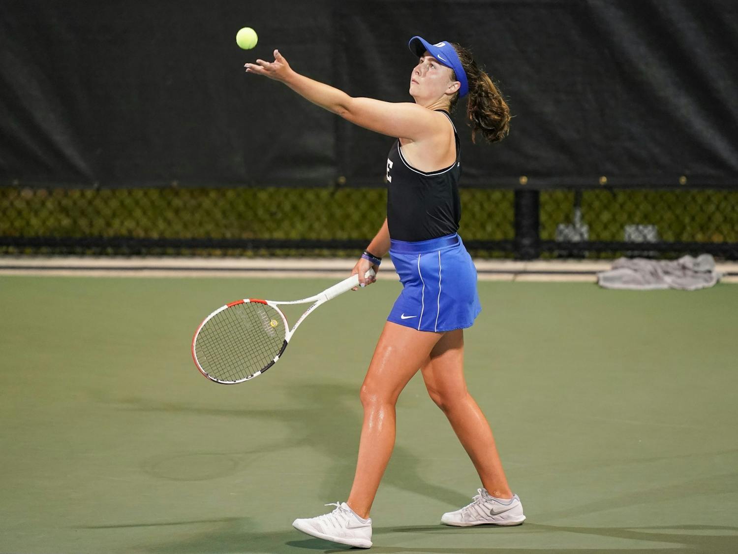 Rising junior Chloe Beck has dominated singles in her first two years in Durham. 