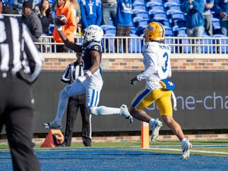 Jalon Calhoun scored a touchdown late in the third quarter to propel Duke football to a win against Pittsburgh.