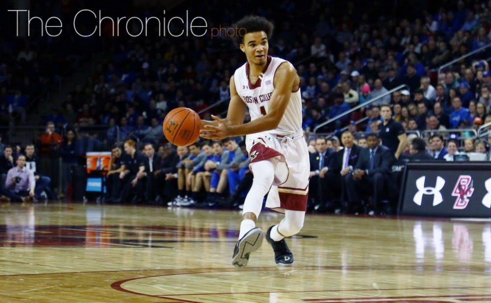 <p>Boston College star Jerome Robinson is one of the team's few consistent scoring options.&nbsp;</p>