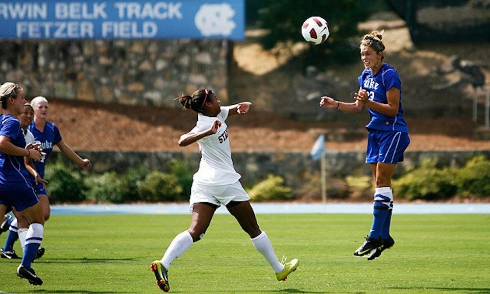 Ashley Rape tore her left ACL for the third time in her Duke career in the Blue Devils’ 3-1 win over then-No. 1 Notre Dame on Aug. 28.