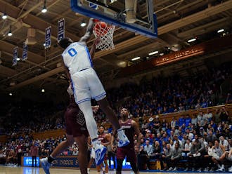 Dariq Whitehead made his first start for the Blue Devils in Saturday's game against Maryland Eastern Shore.
