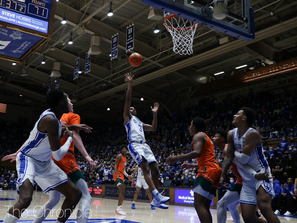 Duke's five-game win streak ended with a thud Saturday against Miami.