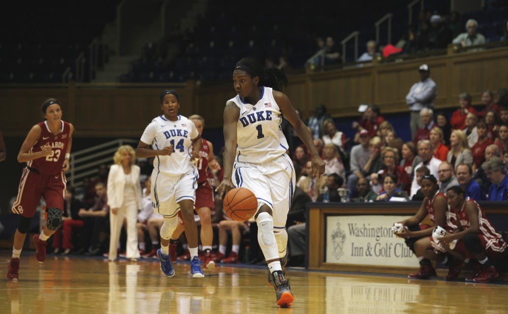 Senior Elizabeth Williams will look to build on her 26-point, 20-rebound performance Friday when the Blue Devils take on UMass Lowell.