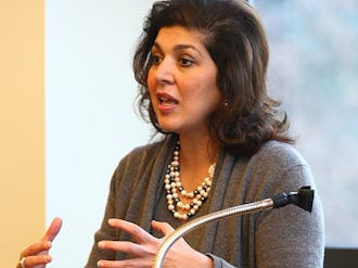 Farah Pandith, first special representative to Muslim communities, encouraged students to help improve relations between them and other religious groups.