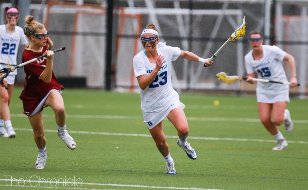 Senior captain Maddie Crutchfield will look to steady the young Blue Devils in their ACC opener Saturday.