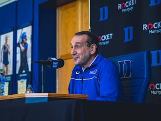 The Chronicle presents 16 great moments from Coach K's career. 