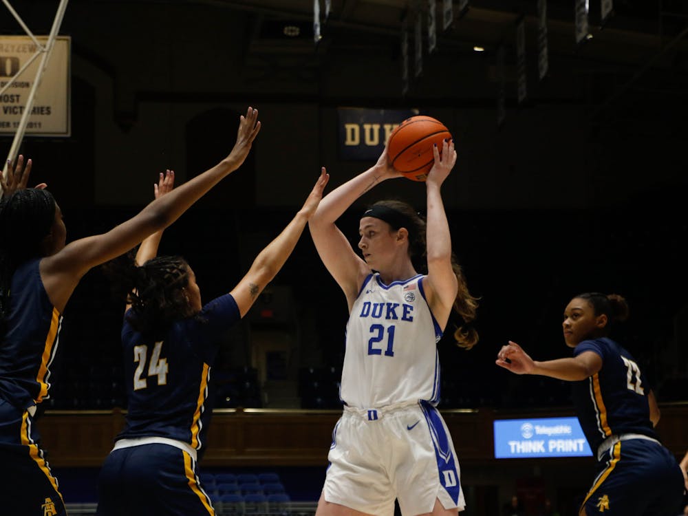 Kennedy Brown was crucial for Duke in its comfortable win over Virginia.
