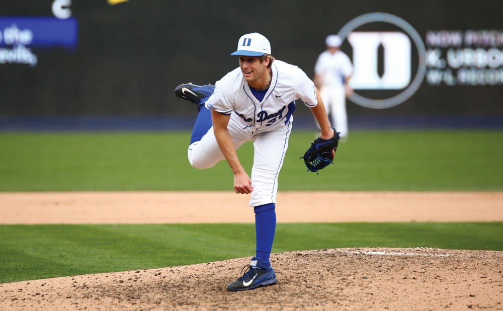 <p>Cornell transfer Kellen Urbon has been outstanding for the Blue Devils in midweek games this season, but will not start Tuesday against East Carolina as he prepares to step into the weekend rotation.</p>