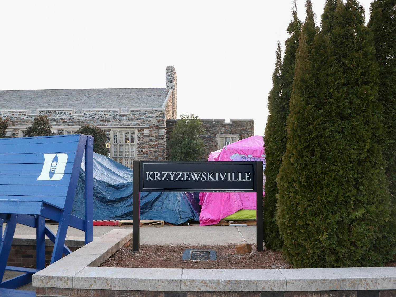 Krzyzewskiville, or K-Ville, has been a second home for Cameron Crazies since 1986. 