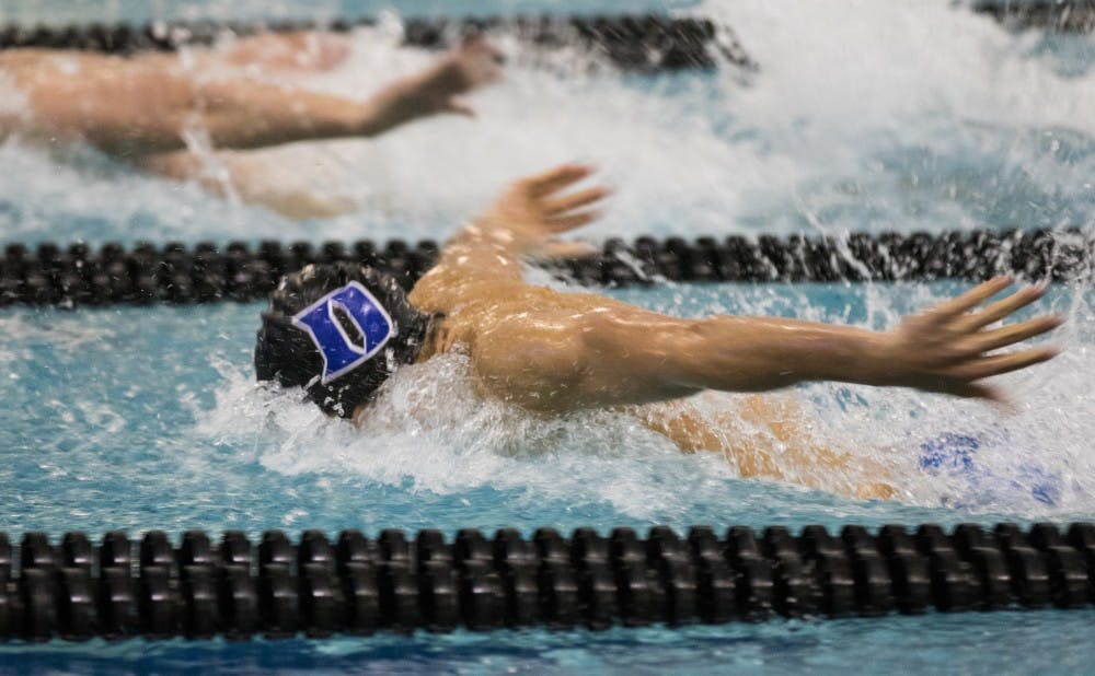 The Blue Devils set eight school records and finished in the middle of the pack at the ACC championships.