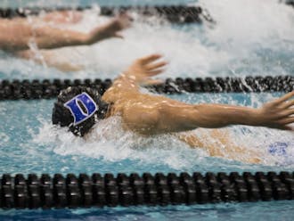 The Blue Devils set eight school records and finished in the middle of the pack at the ACC championships.