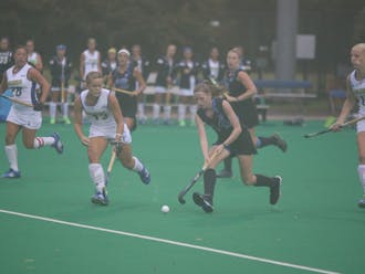 Junior Robin Blazing was one of five different Blue Devils to score Friday night as the team's offense carried it to a 5-1 victory against Delaware.
