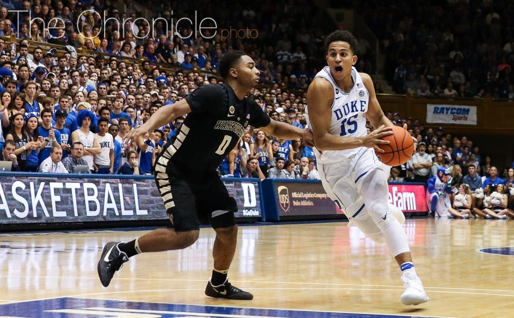 If Grayson Allen is limited by his injuries again Wednesday, freshman Frank Jackson could give the Blue Devils another major lift off the bench.&nbsp;