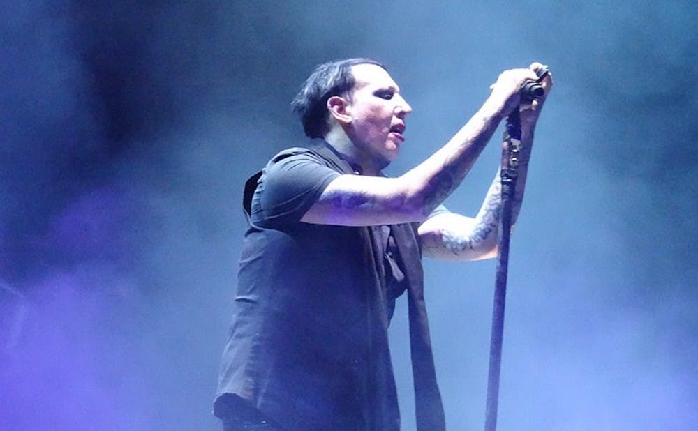 <p>Marilyn Manson, who has been criticized for inciting violence in his music, released his 10th studio album, "Heaven Upside Down," last Friday.</p>