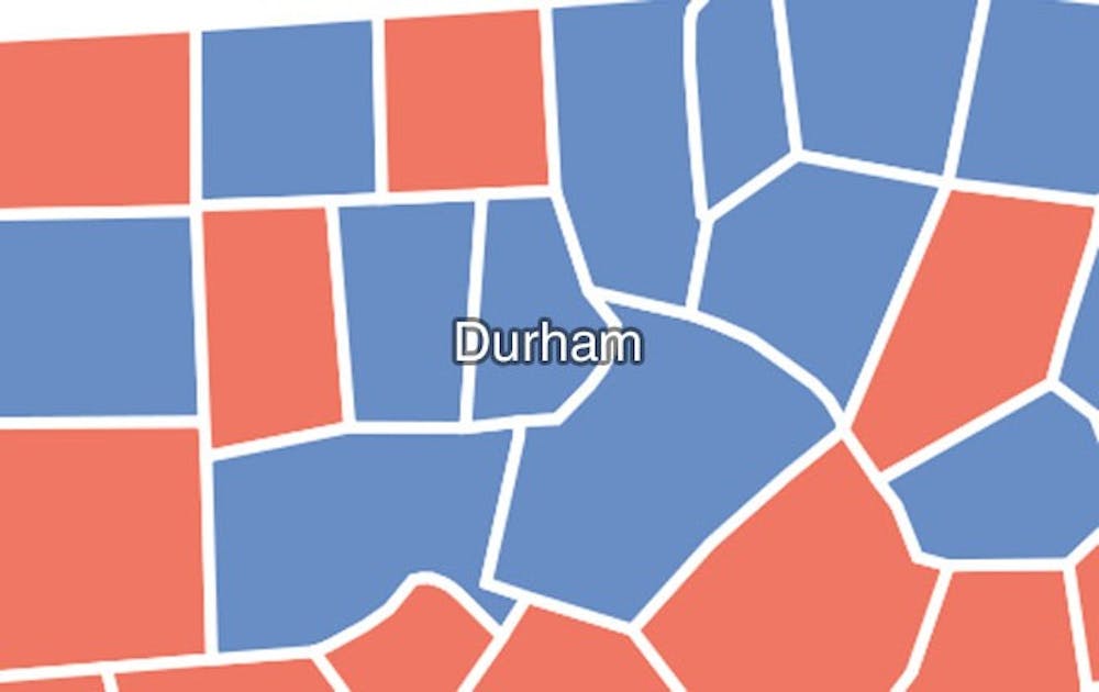 Durham, which has historically voted Democratic, stands out in North Carolina, a traditionally Republican state.