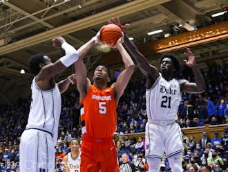 AJ Griffin shot a blazing 5-of-9 from 3-point range in Duke's last game against Syracuse. 