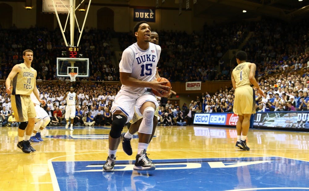 Freshman Jahlil Okafor posted 22 points and 17 rebounds in the Jan. 28 loss to Notre Dame.