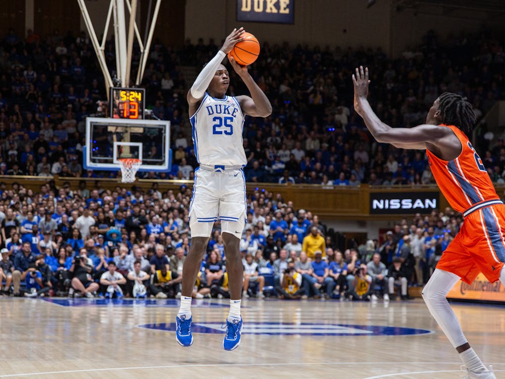 <p>Mark Mitchell (career-high 20 points) led the way in Duke's comfortable Friday win against Bucknell.</p>