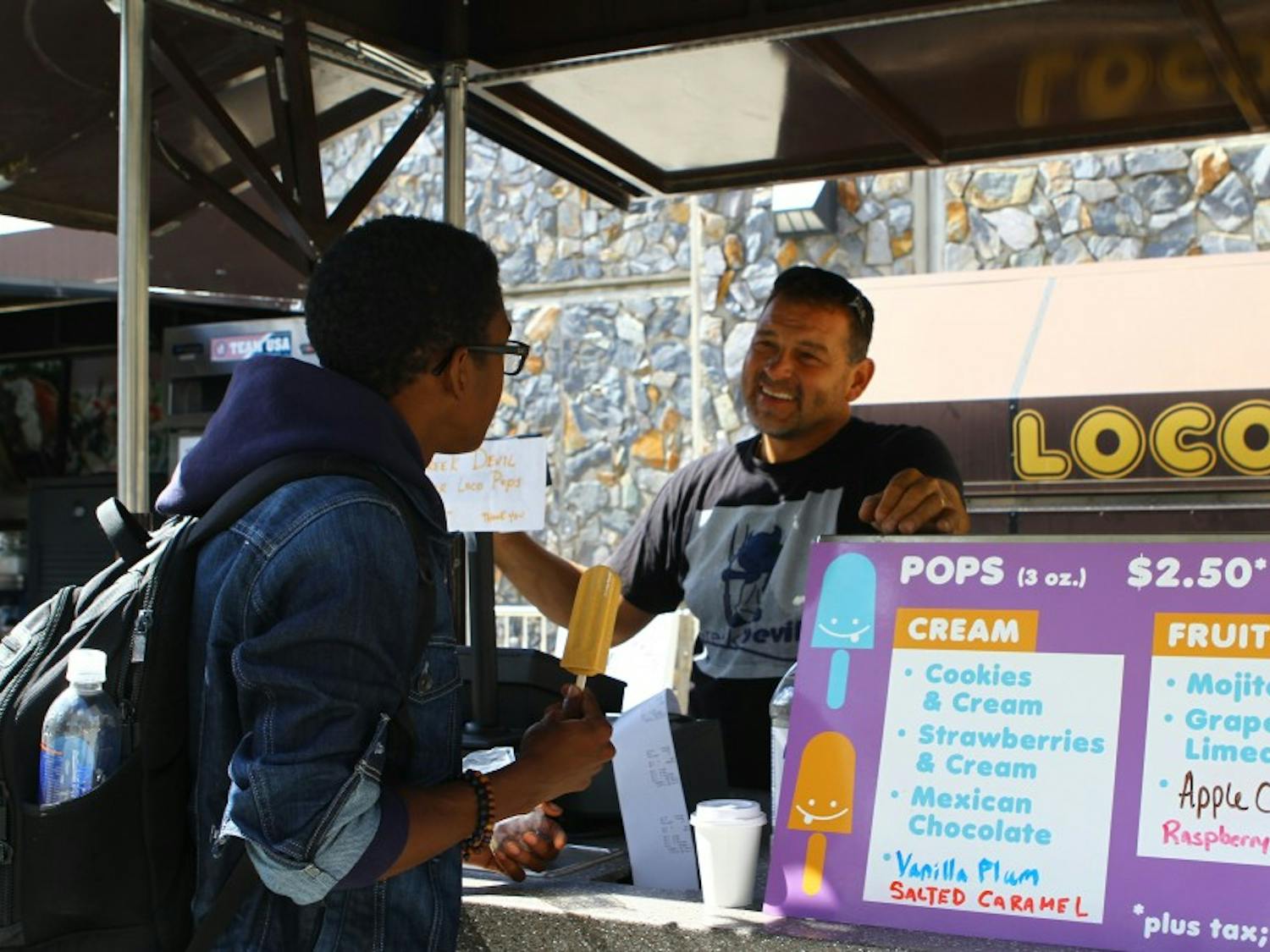 Locopops' business dropped 70 percent as a result of the stand's move.
