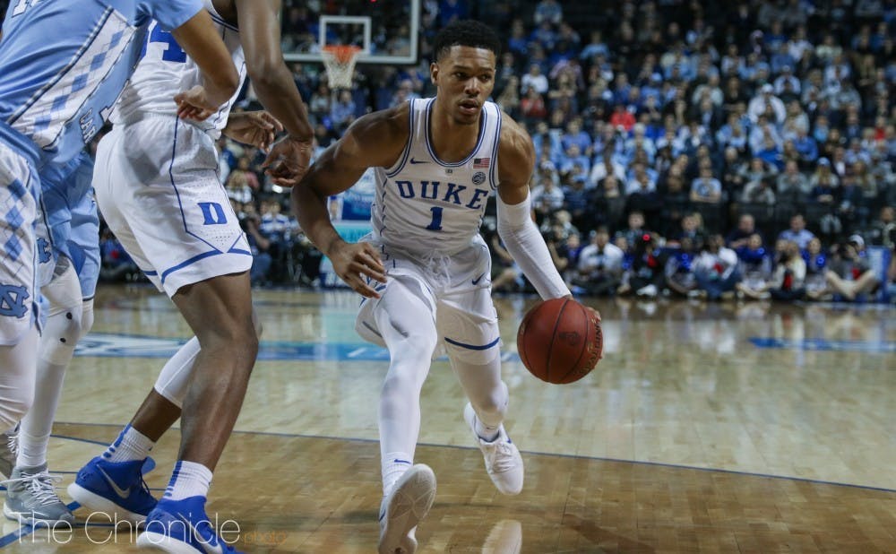Trevon Duval had the ball stolen from him five times by North Carolina.