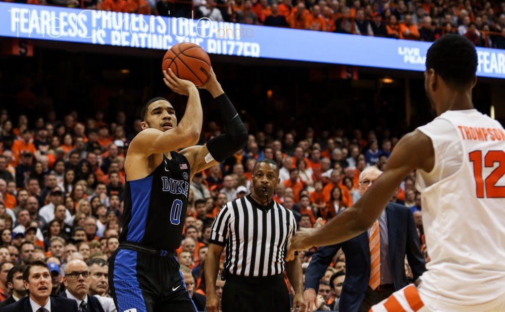 Freshman Jayson Tatum's late-season shooting has made the Blue Devil offense even more dangerous&mdash;Duke will look to open up the offense against a tough-minded Miami team.&nbsp;