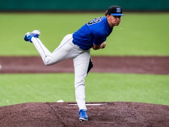 Marcus Johnson started Duke's game on Friday and gave up four earned runs. 