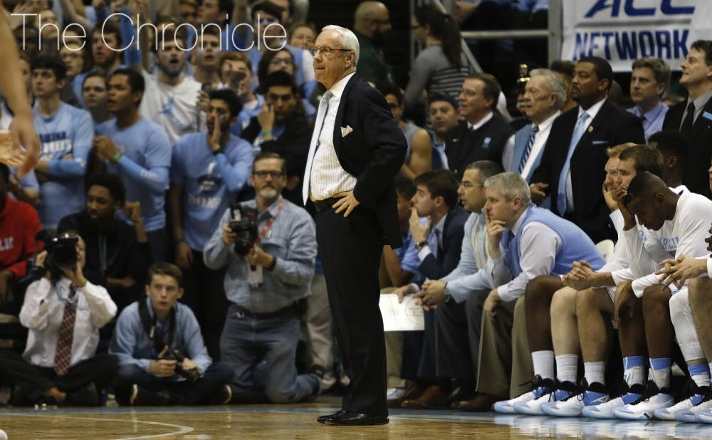 North Carolina head coach Roy Williams decided to let the game's final possession play out, rather than use one of his three remaining timeouts to set up an end-of-game play.