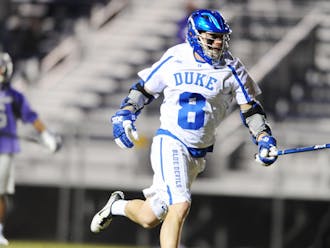 Junior Jack Bruckner opened the season with a four-goal outburst as the Blue Devils beat High Point 17-6 Friday at Koskinen Stadium.