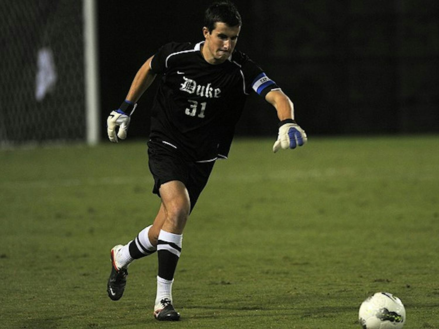 Goalkeeper James Belshaw is the lone senior on this year’s Duke team that has its veterans on the defensive end.