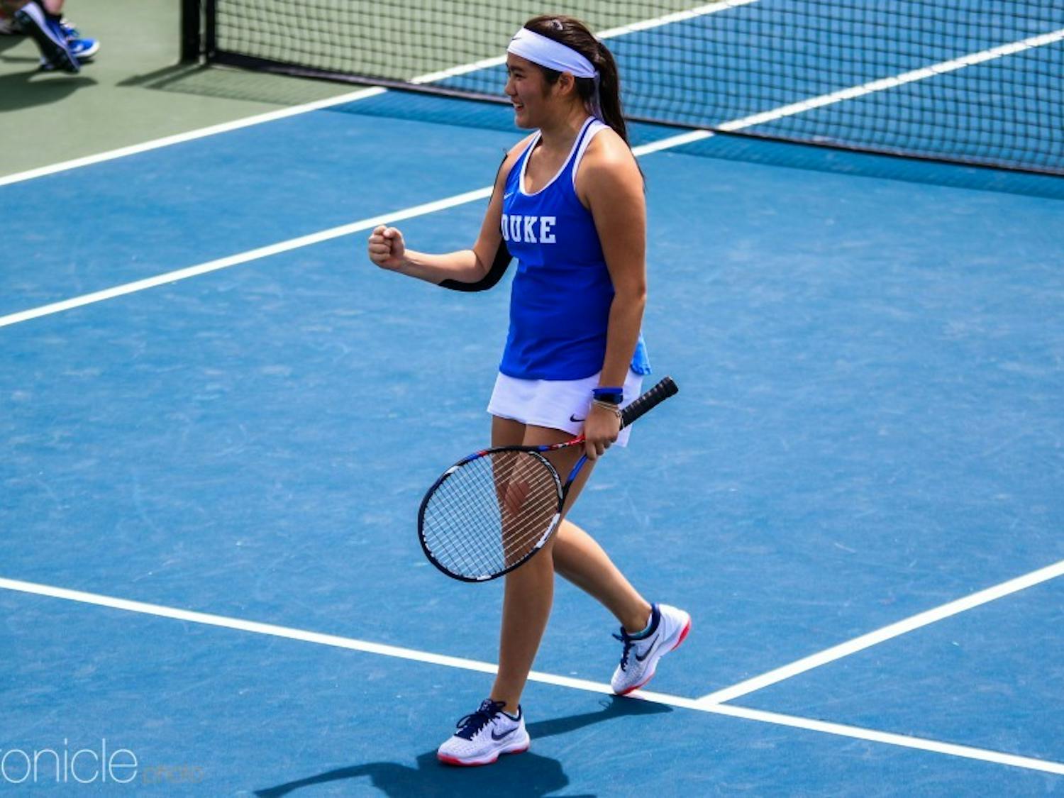 Junior Kelly Chen secured her third consecutive ITA All-American selection.