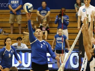 Leah Meyer and Emily Sklar both finished in double-digit kills, but the Blue Devils saw their four-match winning streak snapped Friday night at Georgia Tech.