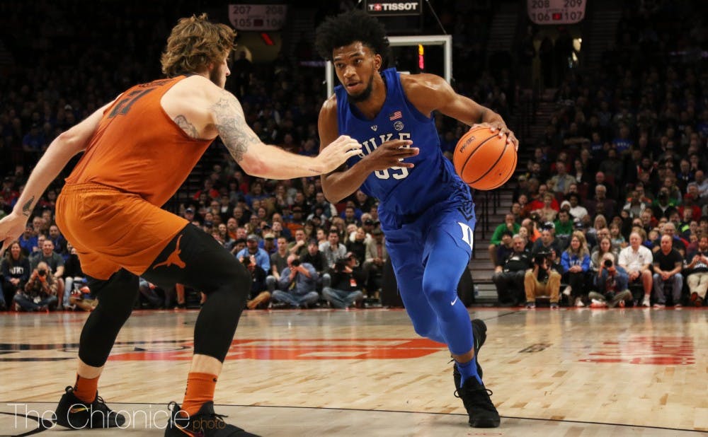 <p>A fifth double-double in just seven games for Marvin Bagley III sparked a massive Duke comeback after the Blue Devils trailed by a dozen at halftime.</p>