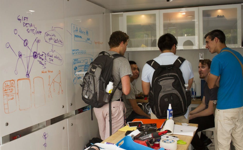 The BetaBox, a mobile creativity lab, contains a range of tools such as #D printers and laster cutters, designed to encourage students to turn their ideas into reality.