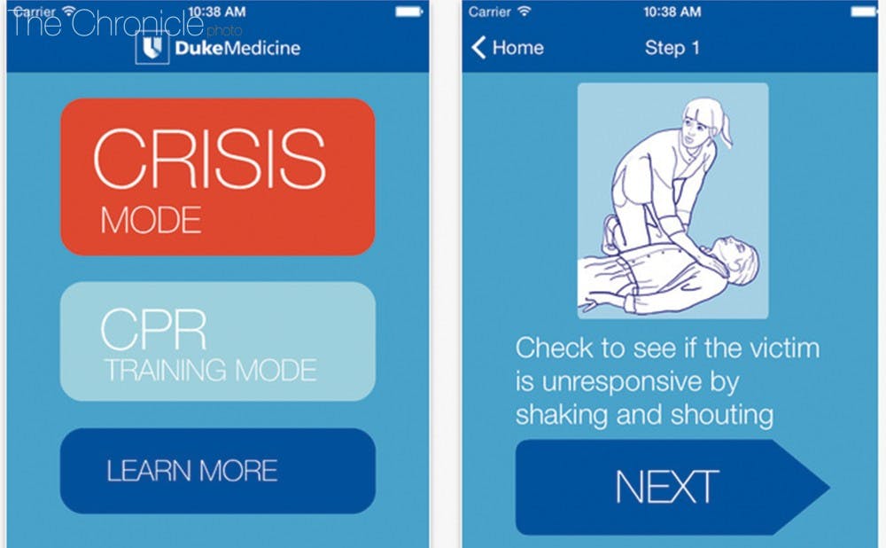 <p>The CPR app released by Duke Medicine earlier this year has multiple modes to guide users through performing CPR. It is part of a larger initiative sponsored by the Duke Heart Center.</p>