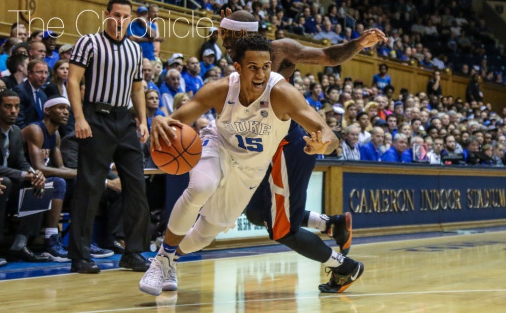 <p>Freshman guard Frank Jackson could give the Blue&nbsp;Devils a shot in the arm with his energy on both ends of the court.&nbsp;</p>