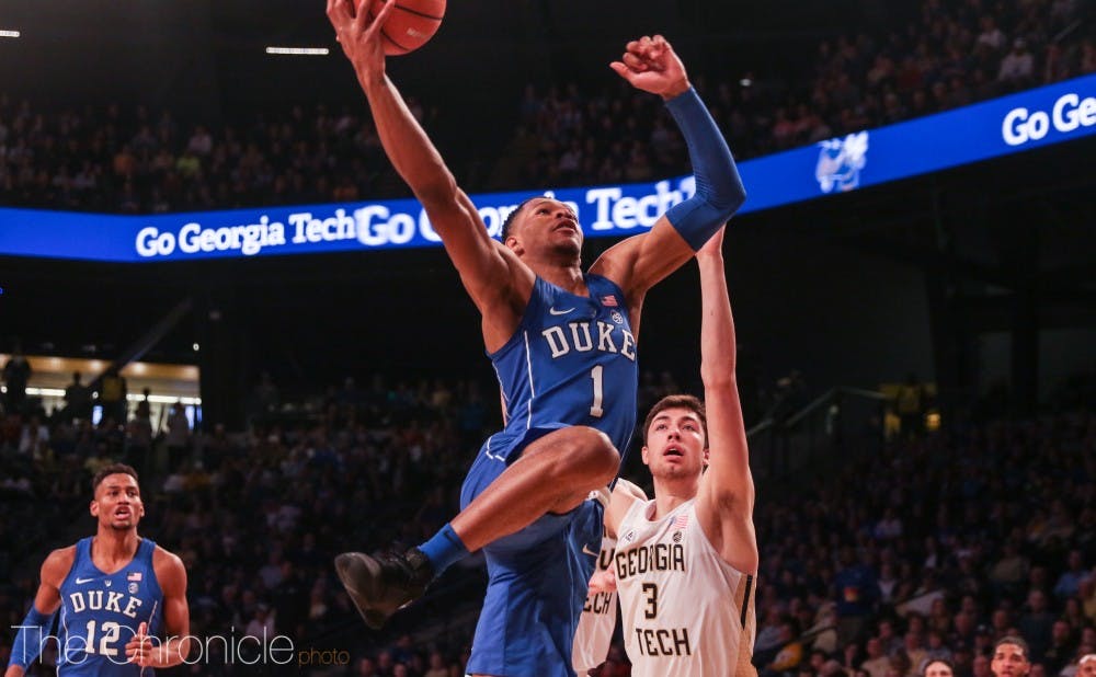 Trevon Duval scored nine points off the bench Sunday after being replaced in the starting lineup.&nbsp;
