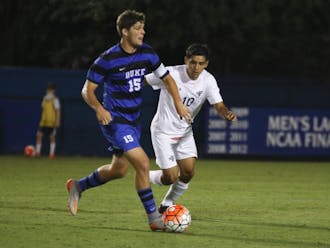 Senior Zach Mathers cut the deficit to one goal with time to spare in the second half, but the Blue Devils could not find the equalizer against the Tar Heels Saturday night in Chapel Hill.