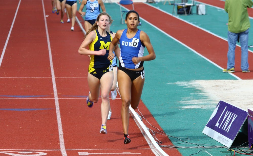 <p>Anima Banks will compete in several events throughout the weekend as she looks to help the Blue Devils earn their first-ever conference title on the women's side.&nbsp;</p>
