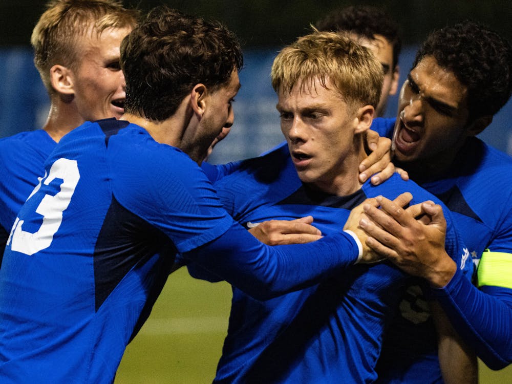 On his birthday, Colton Pleasants scored Duke's first goal of the ACC tournament.