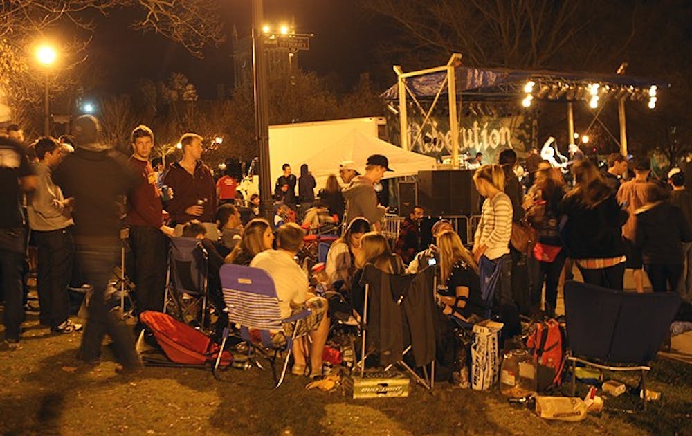 Duke students can enjoy the Personal Checks concert Saturday while they tent for the UNC game.