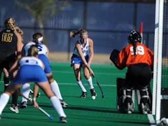 Senior Emmie Le Marchand has scored five goals in this year's NCAA tournament and will lead the Blue Devils into Sunday's national championship game.